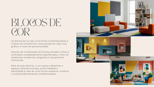 Pintura com blocos de cor