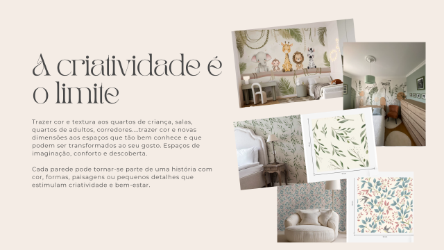 Exemplos de pinturas e papel de parede em interiores